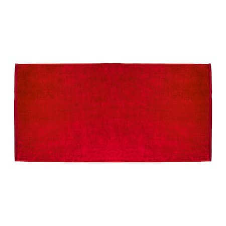 Premium Terry Velour Beach Towel 30 Inch X 60 Inch-Red